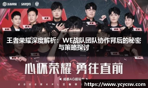 王者荣耀深度解析：WE战队团队协作背后的秘密与策略探讨